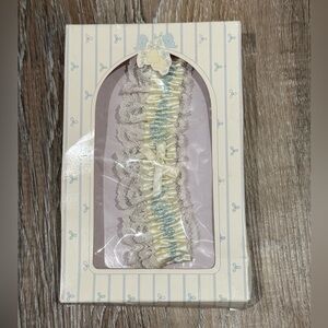 Enesco Precious Moments Collection Blue and Cream Garter 1986